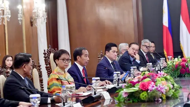 Presiden Joko Widodo (Jokowi) berserta jajaran saat melawat ke Manila, Filipina, Rabu (10/1/2024).