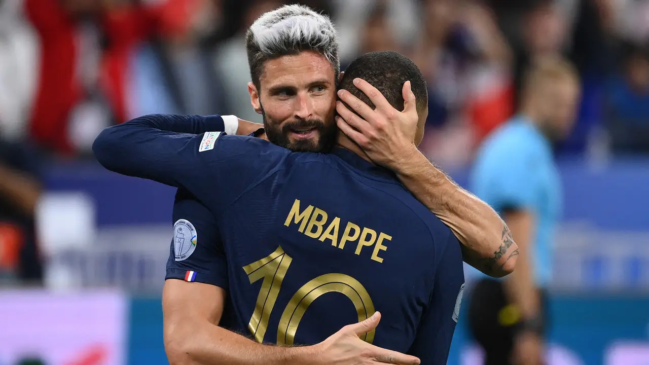 Foto: Duet Mbappe - Giroud yang Tajam di Lini Depan Timnas Prancis