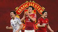 Ilustrasi Harry Maguire di Manchester United. (Bola.com/AFP/Gemini)