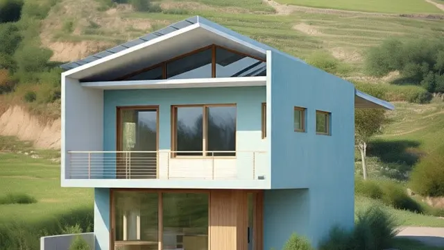 Ilustrasi Rumah Sederhana Ukuran 6x9 di Kampung 2 Lantai (Sumber Gambar: Meta AI)