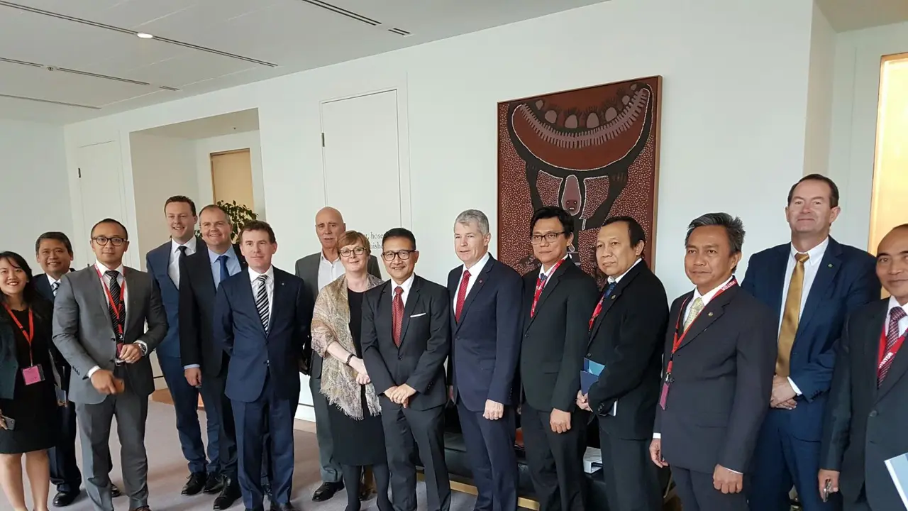 Pertemuan KBRI Canberra dengan Joint Standing Committee on Foreign Affairs, Defense and Trade (JSCFADT)