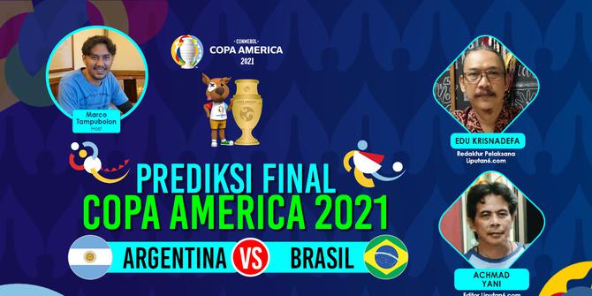 VIDEO: Prediksi Final Copa America 2021, Argentina vs Brasil