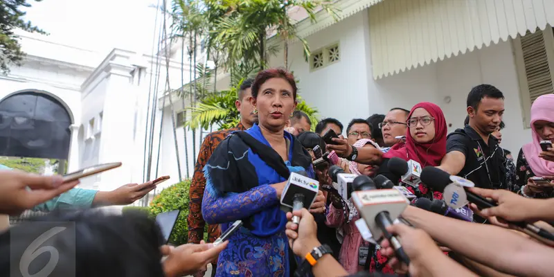 Bertemu Jokowi, Menteri Susi Laporkan Soal Illegal Fishing 
