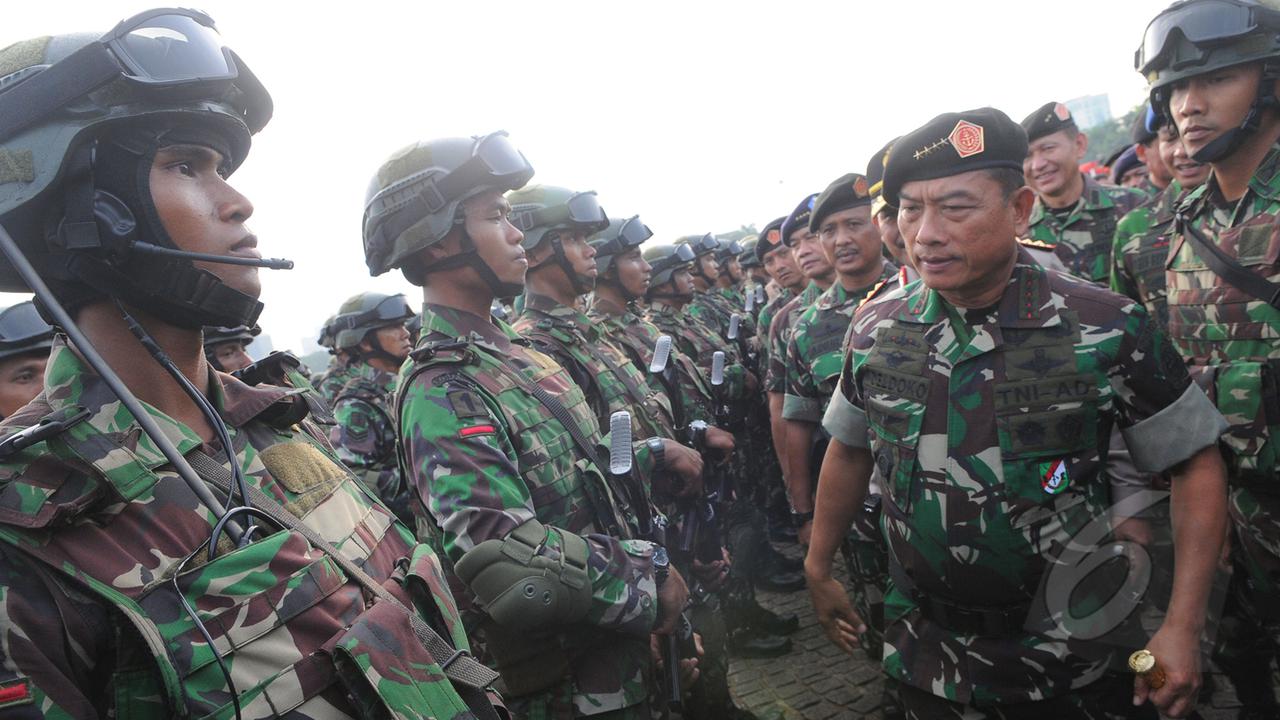 TNI Gelar Apel Kesiapan Pasukan Jelang KAA