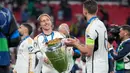 Hingga akhir pertandingan, skor tidak berubah 2-0 untuk kemenangan Real Madrid. (AP Photo/Kin Cheung)