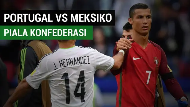 Portugal meraih hasil imbang kala melawan Meksiko di Grup A, Piala Konfederasi yang berlangsung di Rusia.