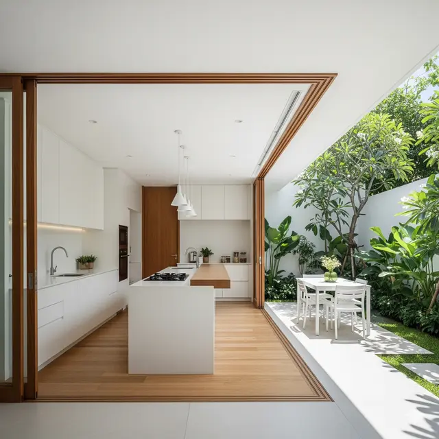 Inspirasi Rumah Sederhana di Kebun 2 Kamar Minimalis Tampak Estetik