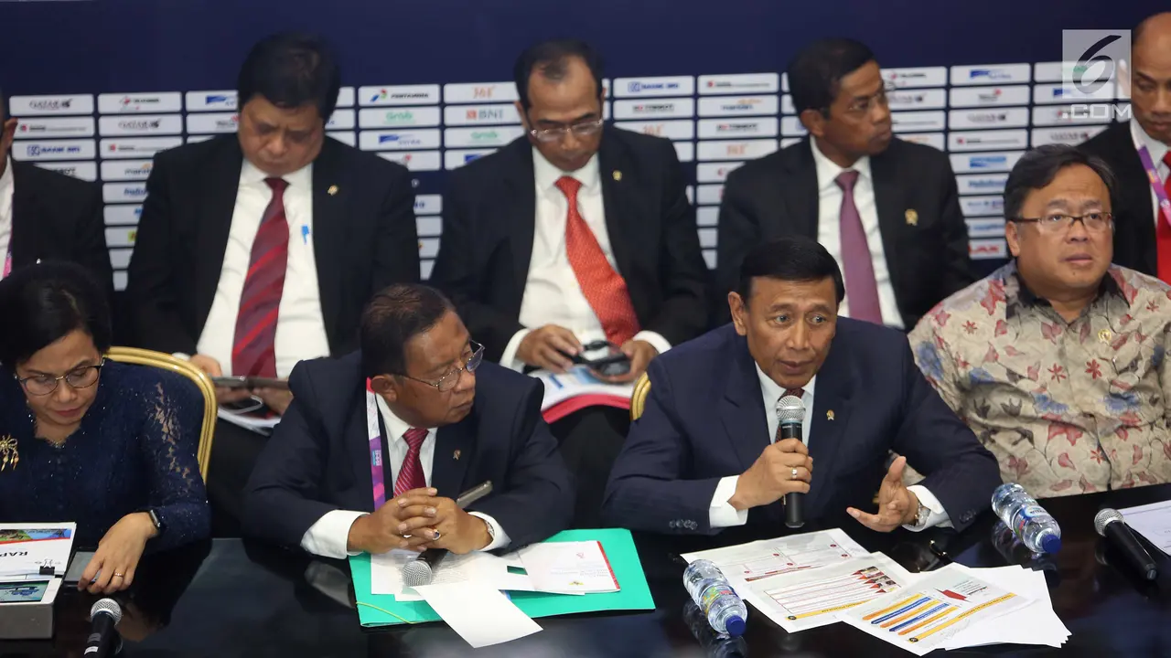 Paparkan RAPBN 2019, Menteri Kabinet Kerja Kompak Duduk Bersama