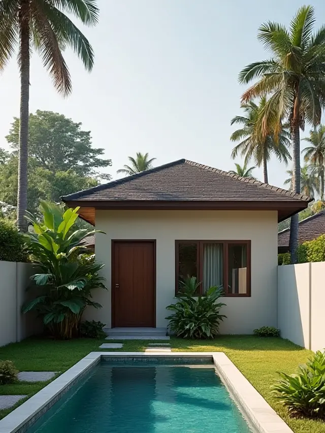 6 Model Rumah Tipe 36 dengan Kolam Renang Mini, Hunian Modern dan Fungsional