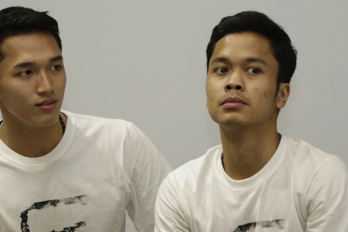 Anthony Sinisuka Ginting dan Jonatan Christie
