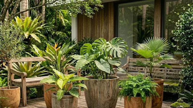 Pot Kayu Tahan Cuaca (Teak atau Cedar)
