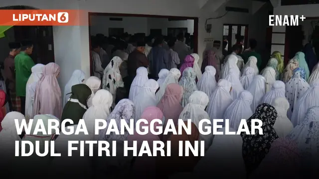 VIDEO: Jamaah di Panggang Lebaran Hari Ini