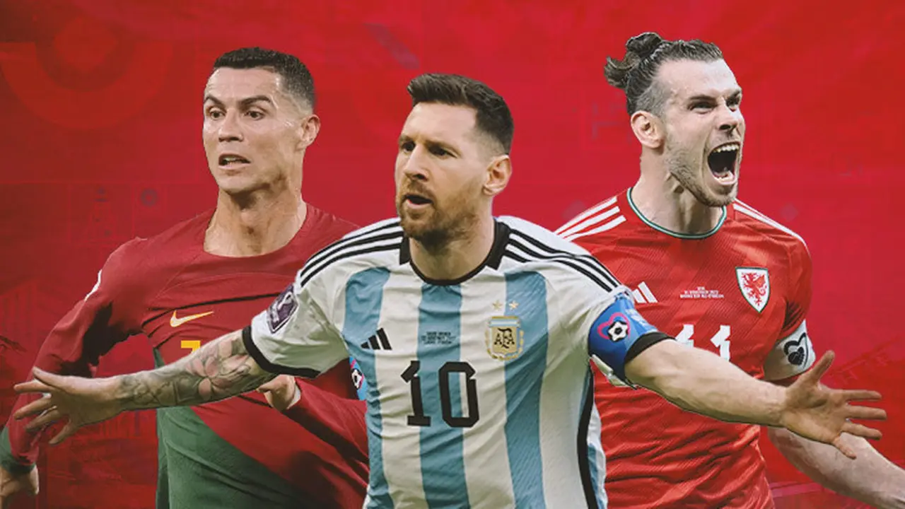 Piala Dunia - Cristiano Ronaldo, Lionel Messi, Gareth Bale