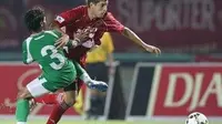 Ronald Fagundez kalah membela PSM Makassar. (Bola.com/Abdi Satria)