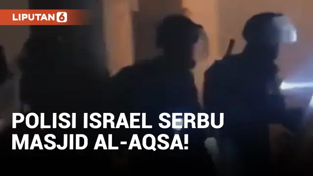 Jemaah Masjid Al-Aqsa Diserbu Polisi Israel