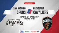 Jadwal NBA, San Antonio Spurs Vs Cleveland Cavaliers. (Bola.com/Dody Iryawan)