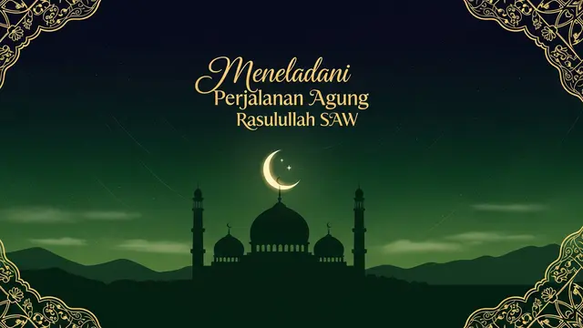 Contoh Poster Isra Miraj