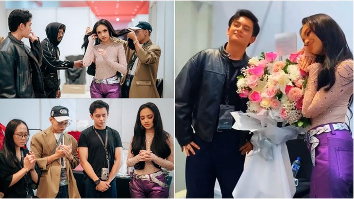 6 Momen Randy Martin Nonton Lyodra di Konser Super Diva, Temani di Backstage
