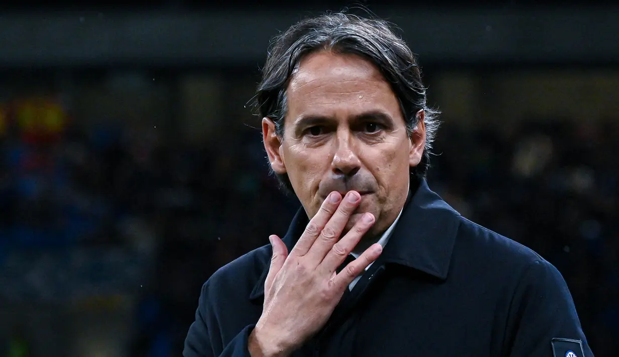 Kekalahan ini sekaligus memupus mimpi Nerazzurri meraih treble pada musim ini. (AFP/Piero Cruciatti)