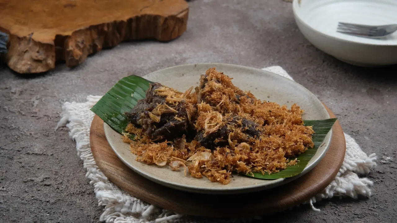 resep gepuk serundeng sunda