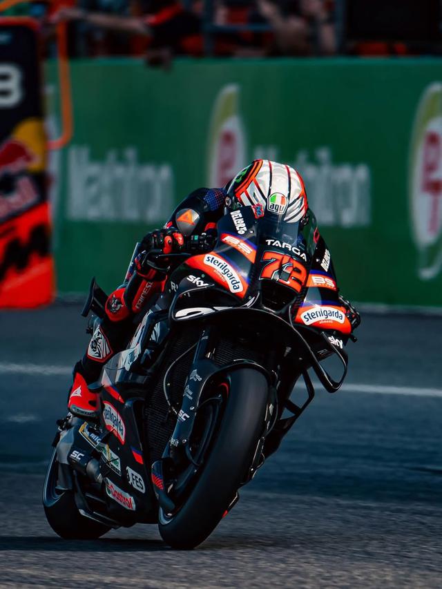 Pembalap Aprilia Racing, Marco Bezzecchi.