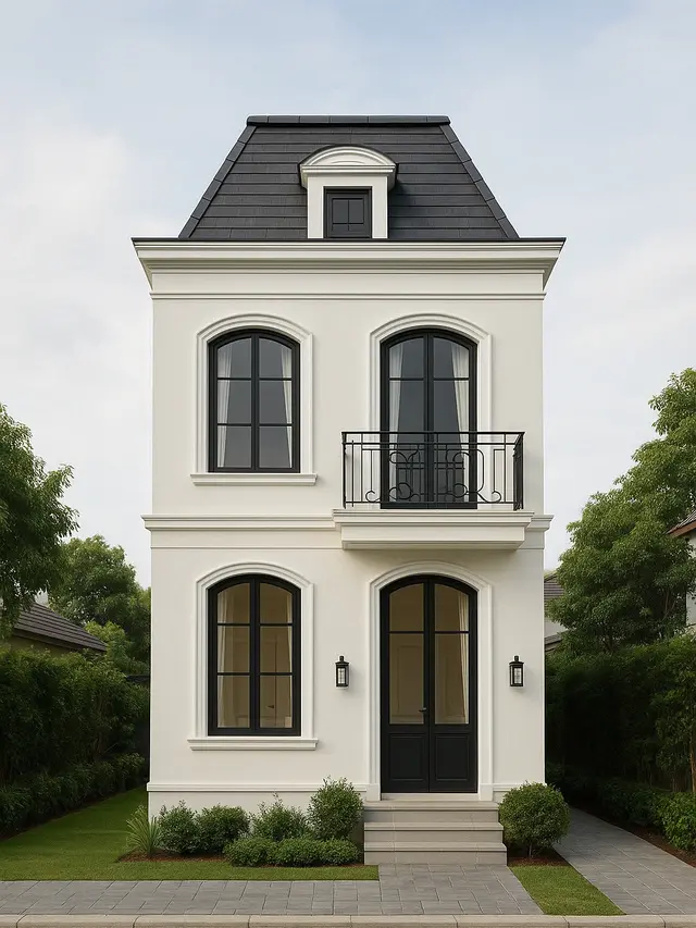 Rumah Minimalis 2 Lantai dengan Ukuran 6x12 Meter Klasik Minimalis (Foto: Rizka Nur Laily via ChatGPT)