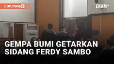 Getaran Gempa Bumi Terasa di Ruang Sidang Ferdy Sambo