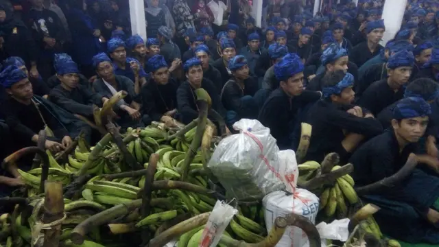 Warga Suku Baduy menghadiri acara Seba Baduy