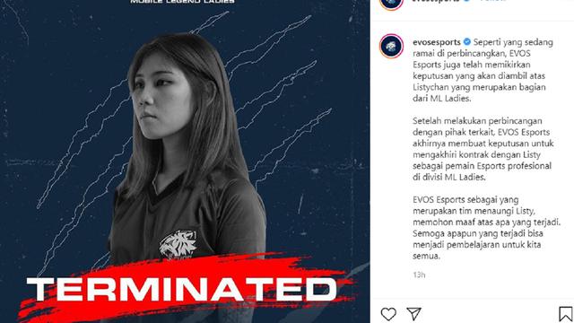 Skandal Dengan Youtuber Ericko Lim Listy Chan Dipecat Dari Tim Esports Showbiz Liputan6 Com