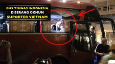 Bus yang mengangkut Timnas Indonesia usai leg kedua semifinal Piala AFF 2016 ditimpuki oknum suporter Vietnam.