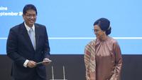 Purbaya Yudhi Sadewa resmi menggantikan Sri Mulyani Indrawati sebagai Menteri Keuangan usai dilantik oleh Presiden Prabowo Subianto pada Senin (8/9/2025). (merdeka.com/Arie Basuki)