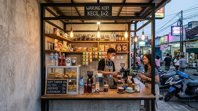 Desain Warung Kecil 1x2 Meter