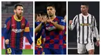 Menyaksikan aksi para striker mencetak 3 gol atau lebih dalam sebuah pertandingan tentu sangat menyenangkan. Di abad ke-21 ini telah tercatat beberapa striker tajam dengan koleksi hattrick terbanyak di semua ajang. Siapa saja mereka? Berikut 7 di antaranya. (Kolase Foto AFP)