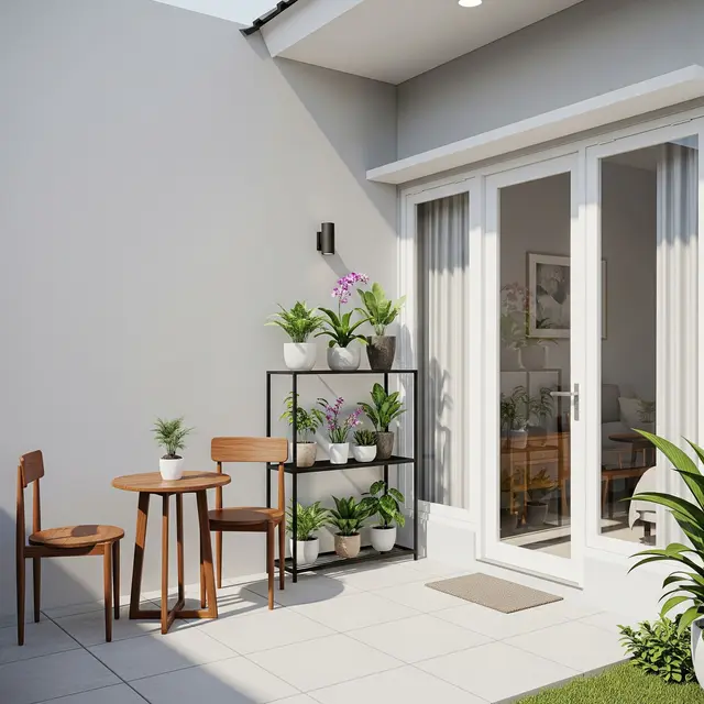 9 Desain Teras Rumah Minimalis Tanpa Halaman, Solusi Estetis dan Fungsional