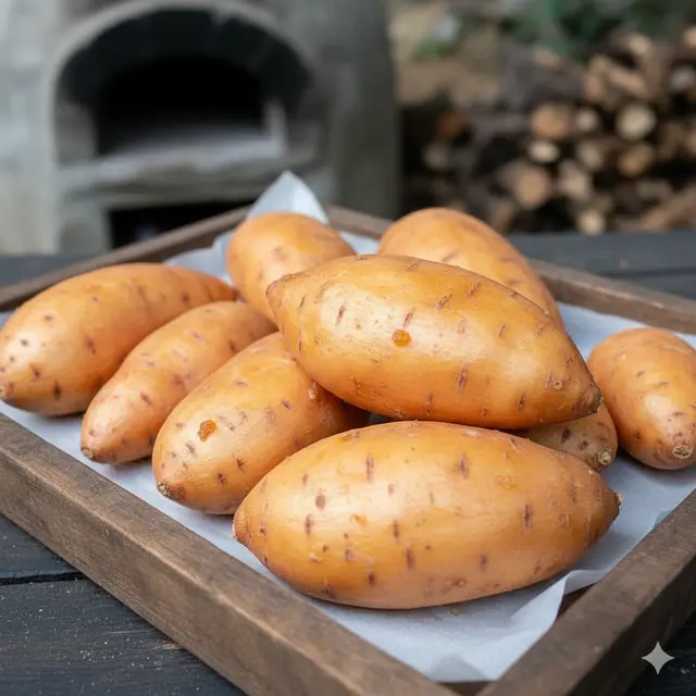 Ubi cilembu siap bakar (Foto: Gemini AI)