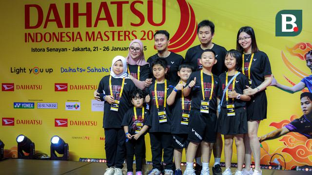 Mohammad Ahsan dan Hendra Setiawan dalam  Moment of Honor The Daddies di Indonesia Masters 2025