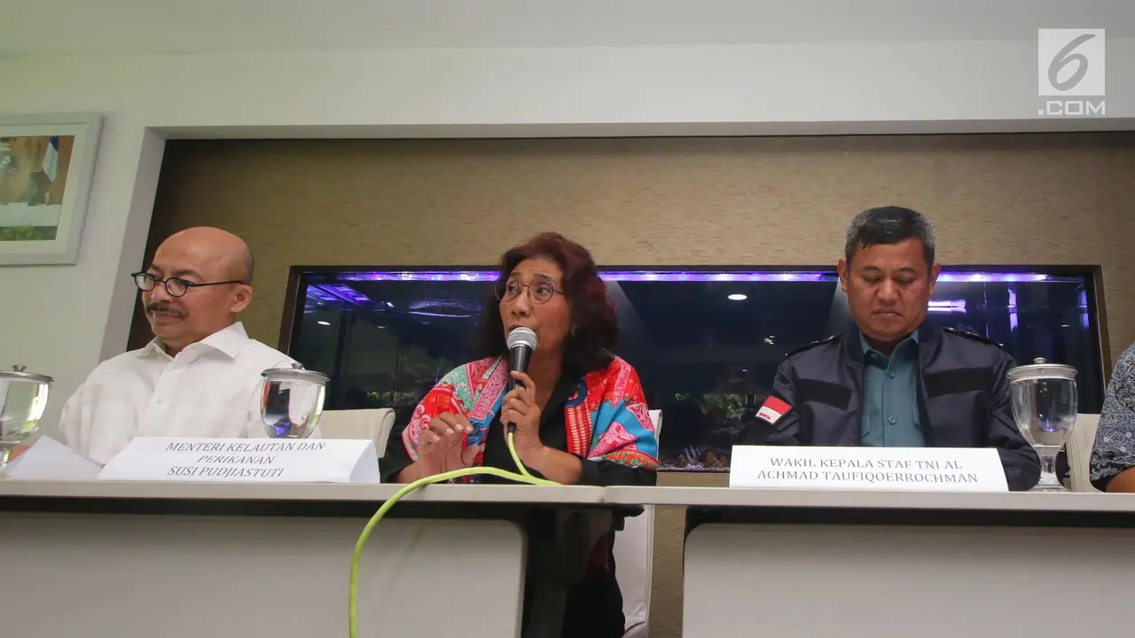 Menteri Susi Jelaskan Proses Penangkapan Kapal Buronan Interpol