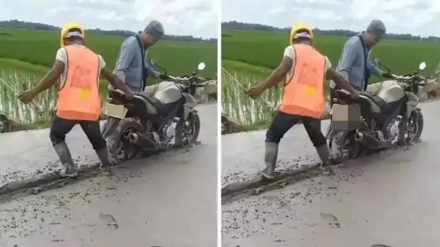 Pemotor salah pilih jalan (Ist)