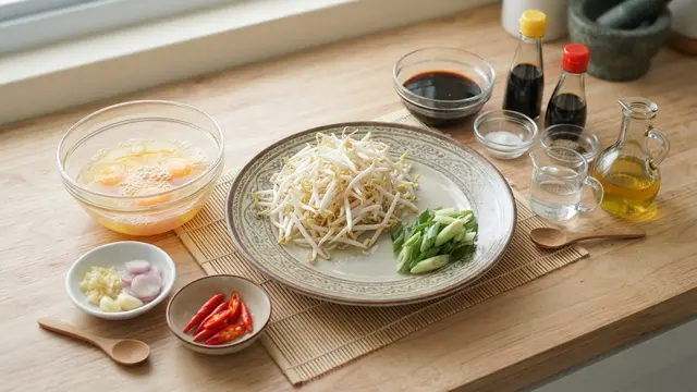 Resep Dadar Telur Cah Tauge
