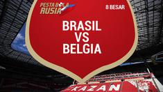 Berita video data dan statistik saat Belgia sukses menyingkirkan Brasil dari Piala Dunia 2018.