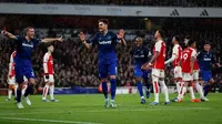 Arsenal menelan kekalahan 0-2 dari West Ham United pada laga pekan ke-19 Premier League di Stadion Emirates, Jumat (29/12/2023) dini hari WIB. (Ian Kington / IKIMAGES / AFP)