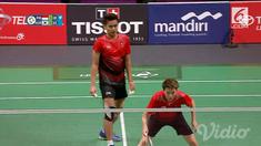 Owi Butet berhasil mengalahkan ganda campuran Korea Selatan 2 set langsung