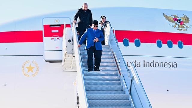 Presiden Prabowo tiba di New York untuk menghadiri sidang PBB