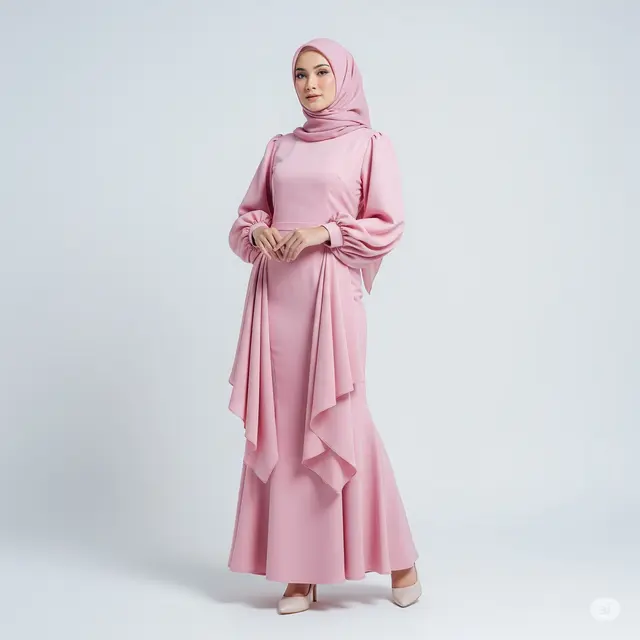 9 Model Gamis Brokat Duyung Lengan Balon Terbaru yang Memukau: Elegan, Modern, dan Cocok untuk Berbagai Acara