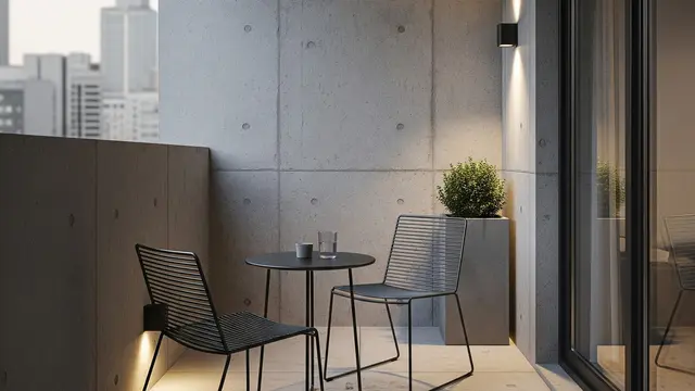 Teras Mini Modern untuk Santai di Hunian Perkotaan (Image by Gemini AI)