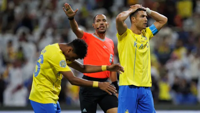 Foto: Ekspresi Frustasi Cristiano Ronaldo saat Melawan Al Shabab, Efek Belum Cetak Gol?