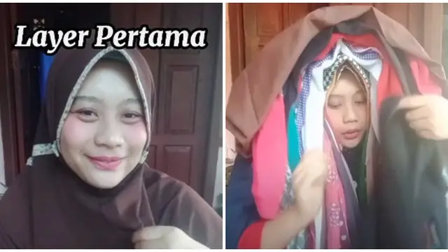 Viral Video Gadis Pakai 100 Lapis Jilbab, Aksinya Tuai Beragam Komentar