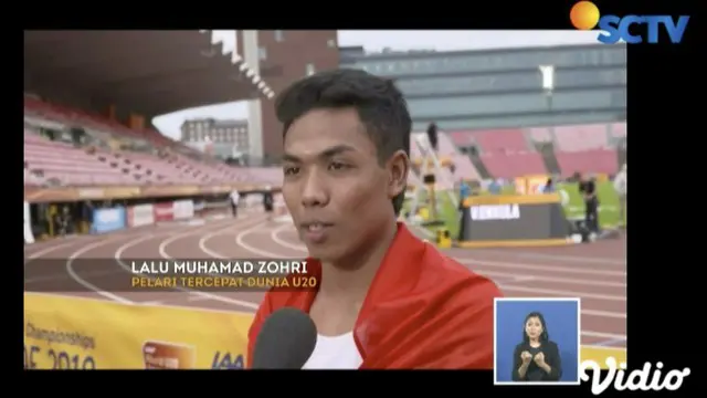 Momen Bersejarah Lalu Muhammad Zohri Jadi Pelari Tercepat Kejuaraan Atletik Dunia
