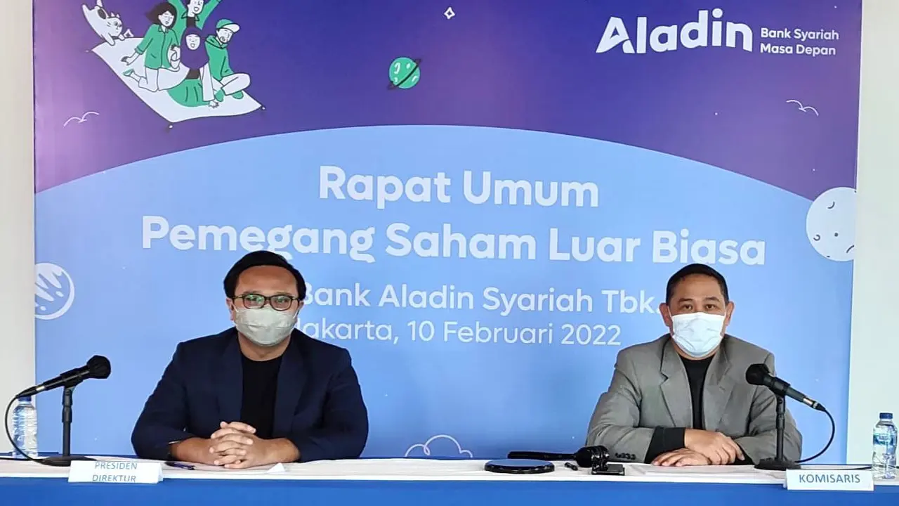 PT Bank Aladin Syariah Tbk merombak susunan Direksi dan Komisaris perseroan melalui Rapat Umum Pemegang Saham Luar Biasa (RUPSLB)