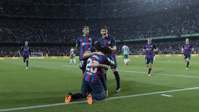 Hasil Liga Spanyol: Barcelona Pesta Gol ke Gawang Real Betis di Camp Nou